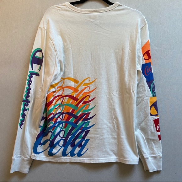Champion x Coca Cola logo long sleeve tee Sz S - Picture 3 of 9